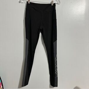 Army Performance new black & gray leggings-pockets army on leg size S